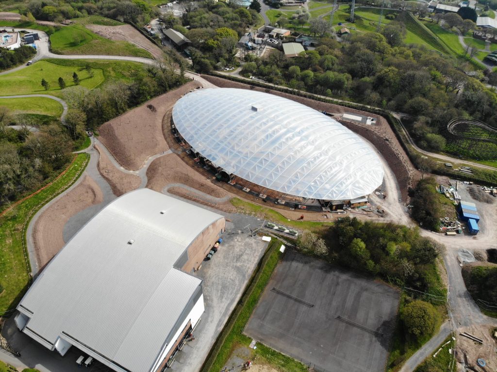 Serendome from the air at Bluestone